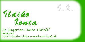 ildiko konta business card